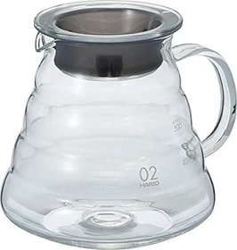 Hario V60 Glass Server Kaffeekanne schwarz, 600ml