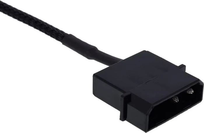 Phobya 4-Pin auf 4-Pin/Molex Adapter, 50cm, schwarz