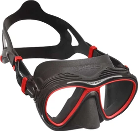 Cressi Quantum Tauchermaske schwarz/rot