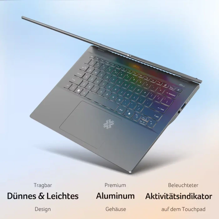 Acer Swift AI 14 SF14-11-X8MN, Steel Gray, Snapdragon X Plus - X1P-64-100, 16GB RAM, 1TB SSD, DE