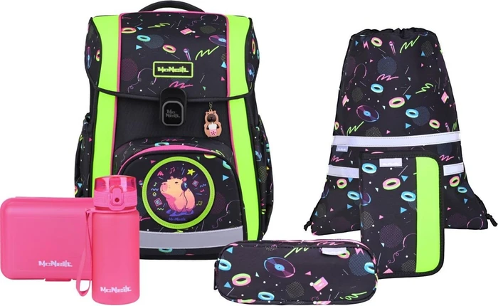 McNeill Bravo Capybar Schultaschen-Set, 9-tlg.