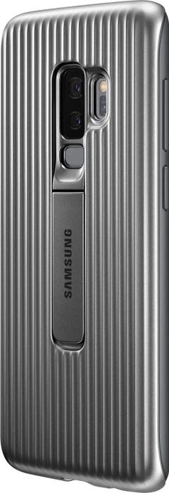 Samsung Protective Standing Cover für Galaxy S9+ silber