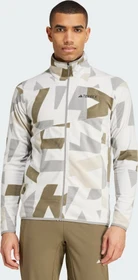 adidas Terrex Multi Printed Fleece Jacke grey one/olive strata (Herren)