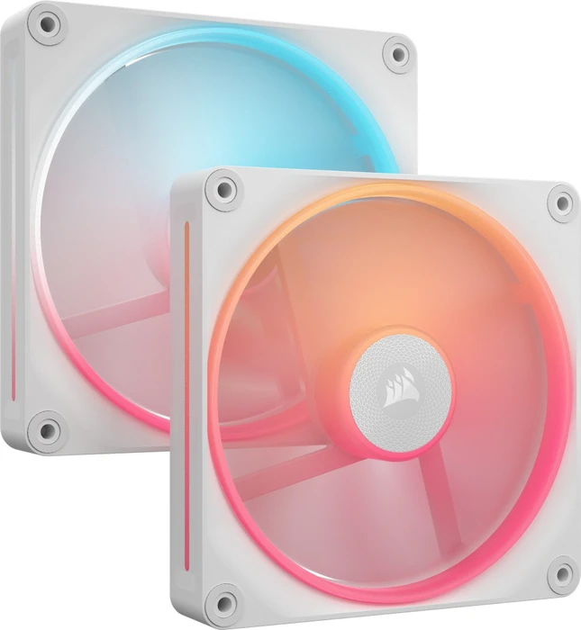 Corsair iCUE LINK LX140-R RGB Dual Pack, weiß, LED-Steuerung, 140mm, 2er-Pack