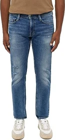 Mustang Oregon Slim mit Used-Effekten Jeans blau (Herren)