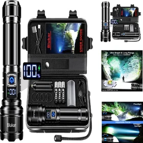 Blukar K9179 LED Torch Taschenlampe schwarz
