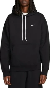 Nike Solo Swoosh Fleece Hoodie schwarz/weiß (Herren)