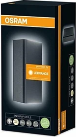 Osram Endura Style UpDown Midi Square 14W Wandleuchte schwarz