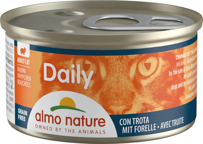 almo nature Daily Cats 85, Häppchen mit Forelle, 85g