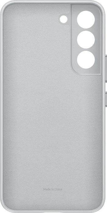 Samsung Leather Cover für Galaxy S22 Light Gray
