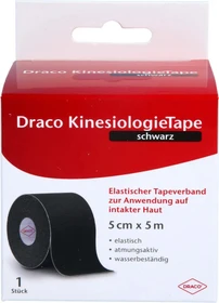 Dr. Ausbüttel Draco KinesiologieTape Rolle 5cm x 5m schwarz
