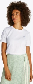 Tommy Hilfiger Flag T-Shirt kurzarm optic white (Damen)