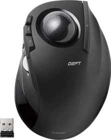 Elecom DEFT M-DT2DRBK Wireless Trackball schwarz, Rechtshänder