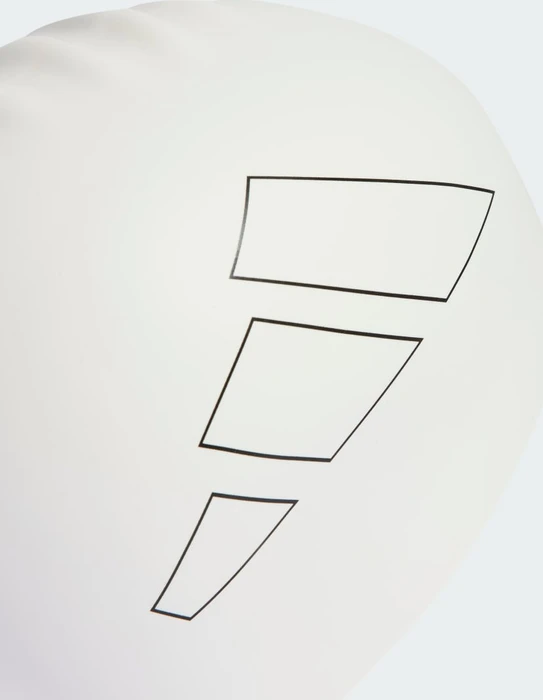 adidas Logo Badekappe weiß/schwarz