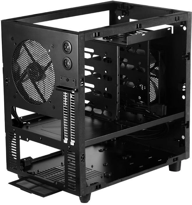 Cooltek W1 schwarz, Acrylfenster, Mini-ITX