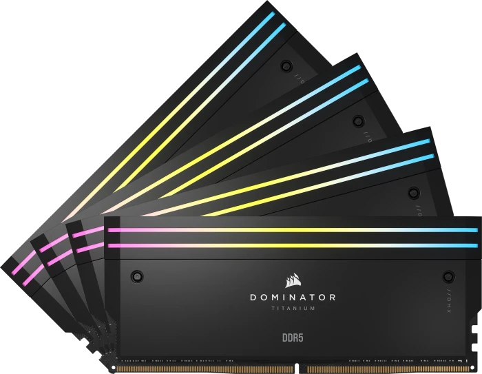 Corsair Dominator Titanium RGB schwarz UDIMM 64GB Kit, DDR5-6000, CL36-36-36-76