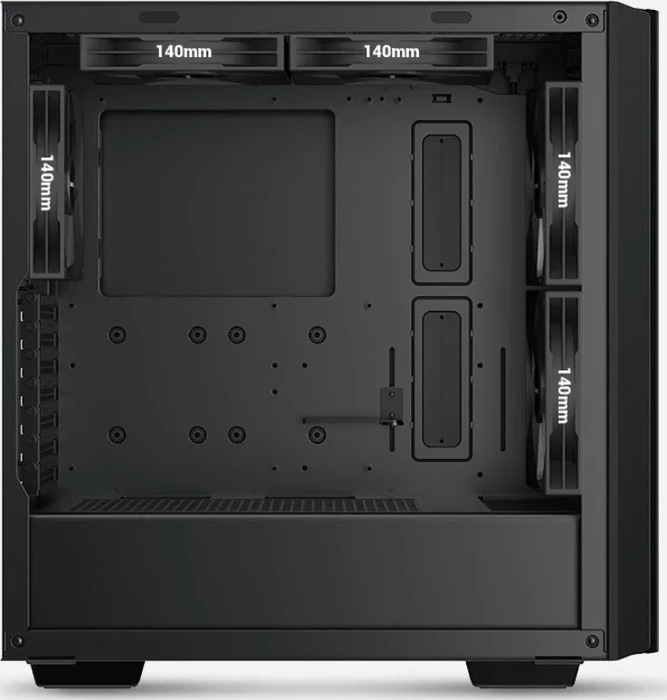 DeepCool CH510 Mesh Digital, schwarz, Glasfenster