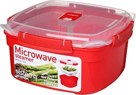 Sistema Mikrowellenbehälter Dampfgarer 2.4l rot