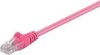 goobay Patchkabel, Cat5e, U/UTP, RJ-45/RJ-45, 20m, rosa