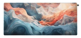 Cherry Xtrfy GP5 Amnis Blue XL Gaming Mauspad, 920x400mm, Motiv blau/orange
