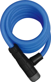 ABUS Primo 5510K/180 + Halter SCMU Spiralkabelschloss, Schlüssel blau