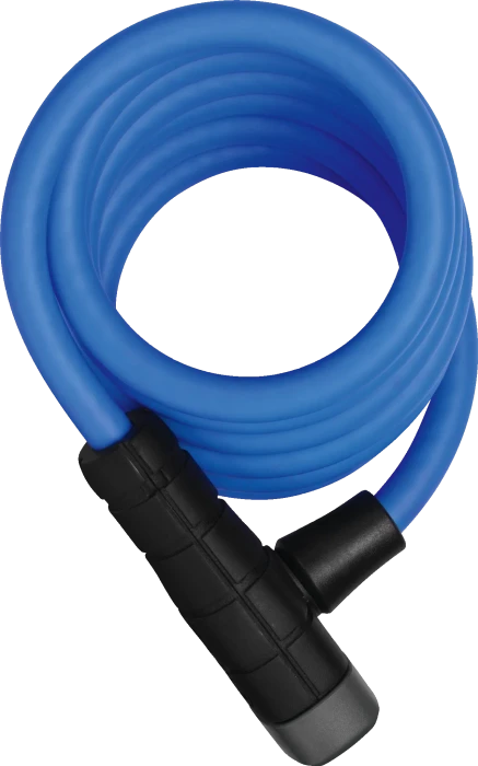 ABUS Primo 5510K/180 + Halter SCMU Spiralkabelschloss, Schlüssel blau