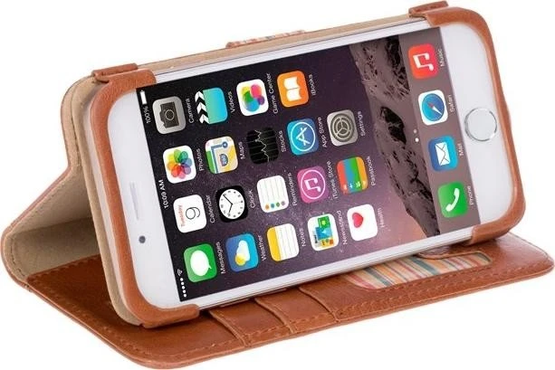 Krusell Sigtuna FolioWallet für Apple iPhone 7 cognac-braun
