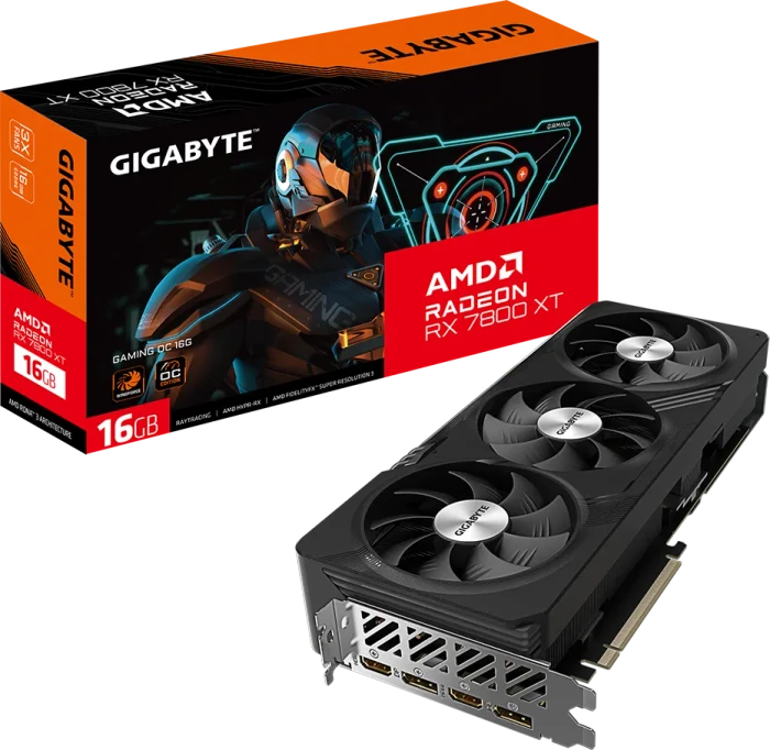 GIGABYTE Radeon RX 7800 XT Gaming OC 16G, 16GB GDDR6, 2x HDMI, 2x DP