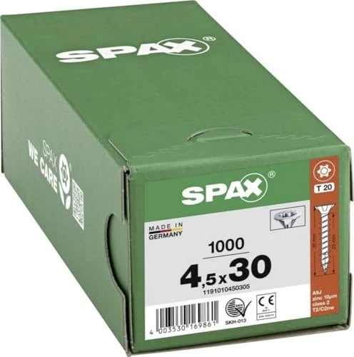 Spax WIROX A9J 4CUT T-STAR plus T20 Universalschraube, 4.5x30mm, 1000 Stück