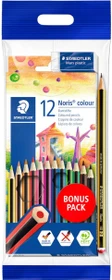 Staedtler Noris 144 Bonuspack Buntstift 12 Farben, Radierer, 12er-Set