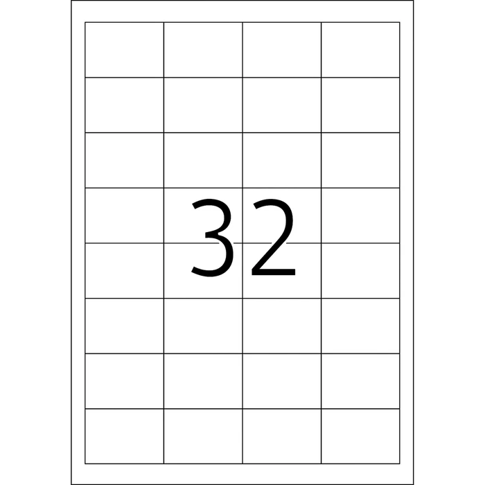 Herma Etiketten Premium, 48.3x33.8mm, weiß, matt, 25 Blatt (800 Etiketten)