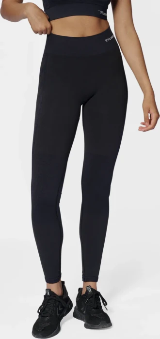 hummel CLEA Seamless Tight Hose lang black melange (Damen)