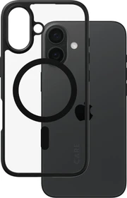 PanzerGlass Care Flagship Case Urban Combat Black Frame MagSafe für Apple iPhone 16 schwarz