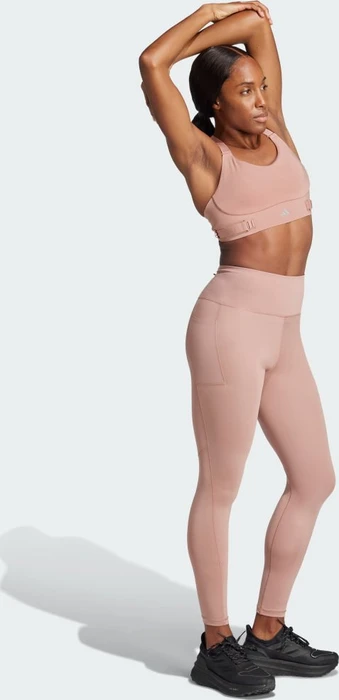 adidas FastImpact Luxe Run High-Support Sport-BH warm clay (Damen)