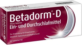 Betadorm-D 50mg Tabletten, 20 Stück