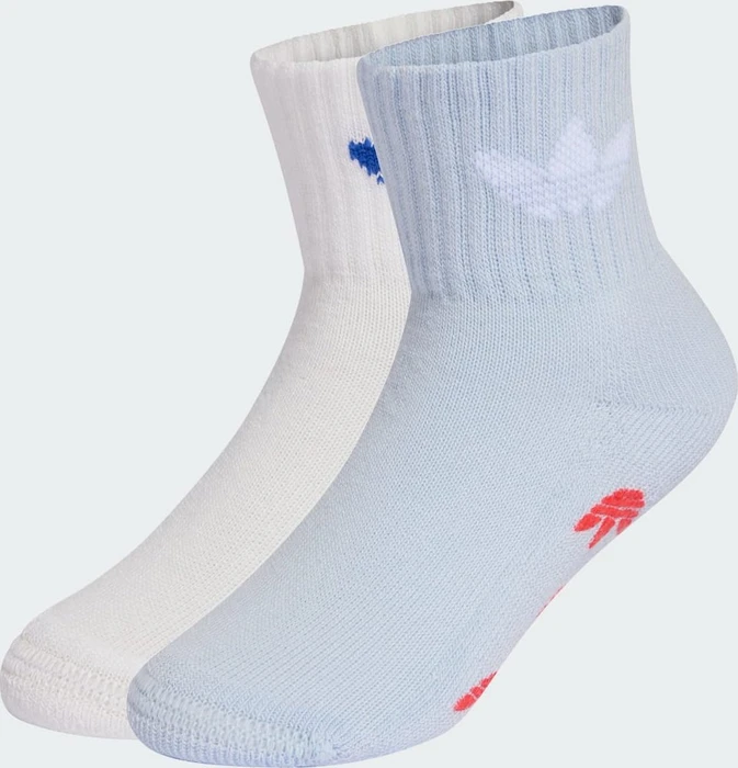 adidas Anti-Slip Socken crystal sky/white, 2 Paare (Junior)