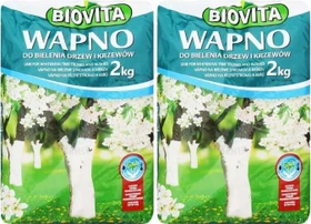 Biovita Weißanstrich für Obstbäume Baumanstrich, 4kg (2x 2kg)
