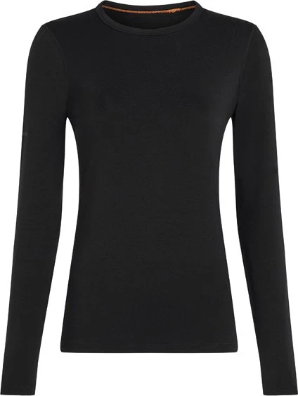 Icebreaker Merino Blend Core Heavyweight Funktionsshirt langarm schwarz (Damen)