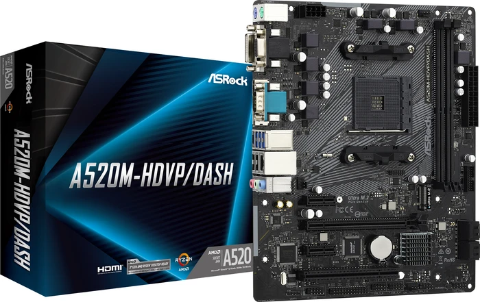 ASRock A520M-HDVP/DASH (AMD AM4)