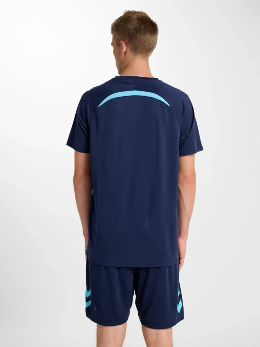 hummel Lead 2.0 Funktionsshirt kurzarm marine/blue fish (Herren)