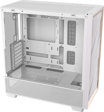 Antec Flux, weiß/braun, Glasfenster