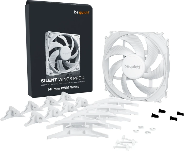 be quiet! Silent Wings Pro 4 PWM White, 140mm