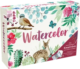 frechverlag Watercolor Kreativbox Aquarellfarbe, 8 Farben, 16er-Set