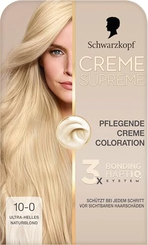 Schwarzkopf Creme Supreme Haarfarbe 10-0 natural extra light blond, 60ml