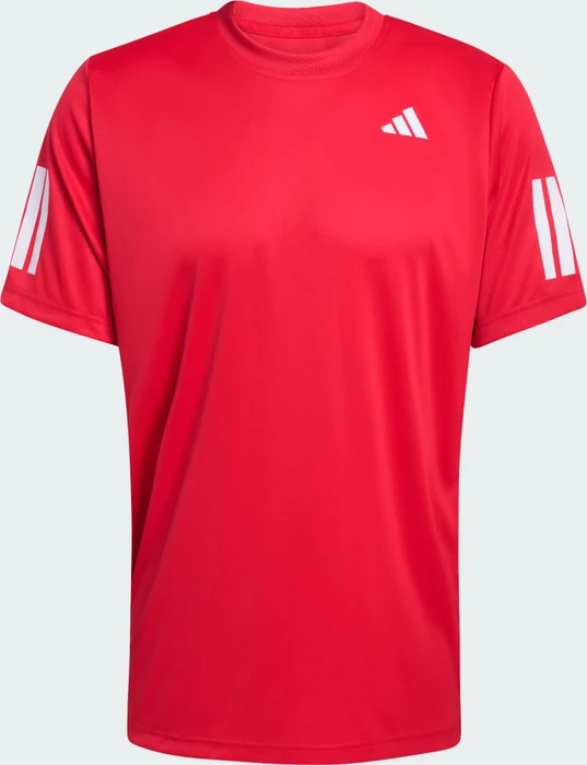 adidas Club Tennis Climacool 3-Streifen Funktionsshirt kurzarm pure ruby (Herren)