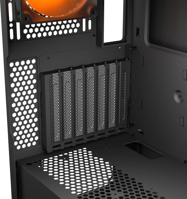 Cougar Airface Flo RGB, schwarz, Glasfenster