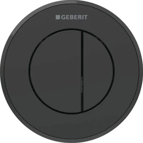 Geberit Typ 10 Fernbetätigung pneumatisch, für 2-Mengen-Spülung, UP-Drücker, schwarz matt