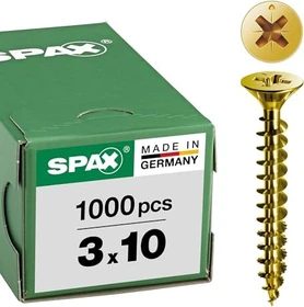 Spax YELLOX A2L 4CUT PZ1 Universalschraube, 3x10mm, 1000 Stück