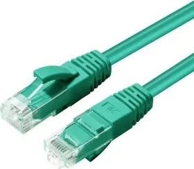 MicroConnect Patchkabel, Cat5e, U/UTP, RJ-45/RJ-45, 0.3m, grün