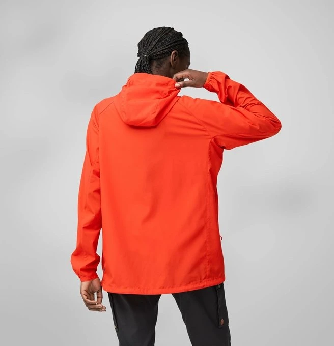 Fjällräven High Coast Wind Hoodie Funktionsjacke flame orange (Damen)